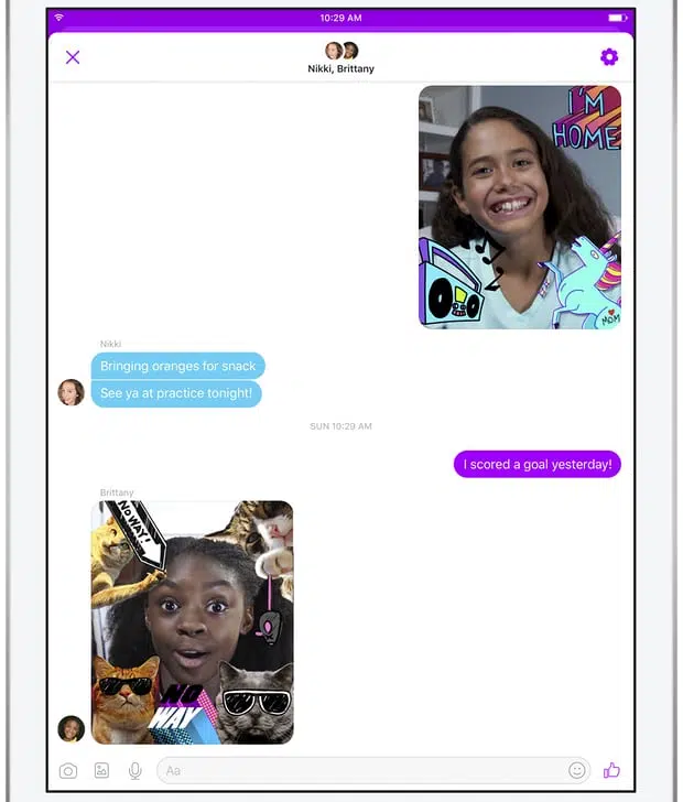 Messenger Kids Chat