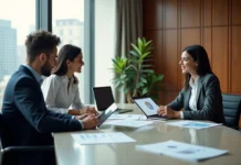 Sources de données stratégiques : Quels sont les 3 plus essentielles ? Groupe de professionnels en réunion dans un bureau moderne