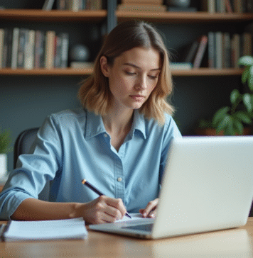 Créer une base de données soi-même : les étapes essentielles à connaître Jeune femme au bureau travaillant sur son ordinateur